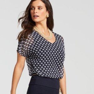 Navy CAbi Parade Blouse XL